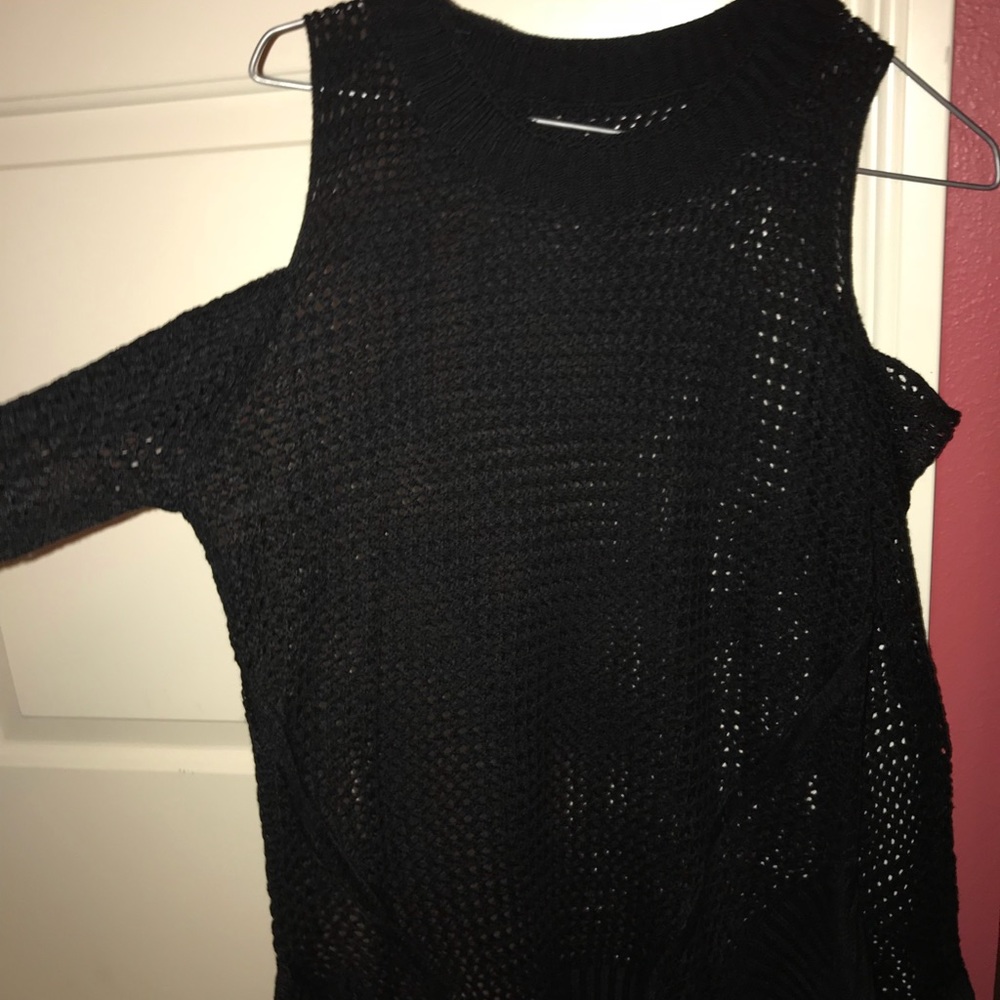 Black, see through shirt